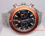 Best Swiss Fake Omega Seamaster Planet Ocean Chronograph Watch Orange Bezel